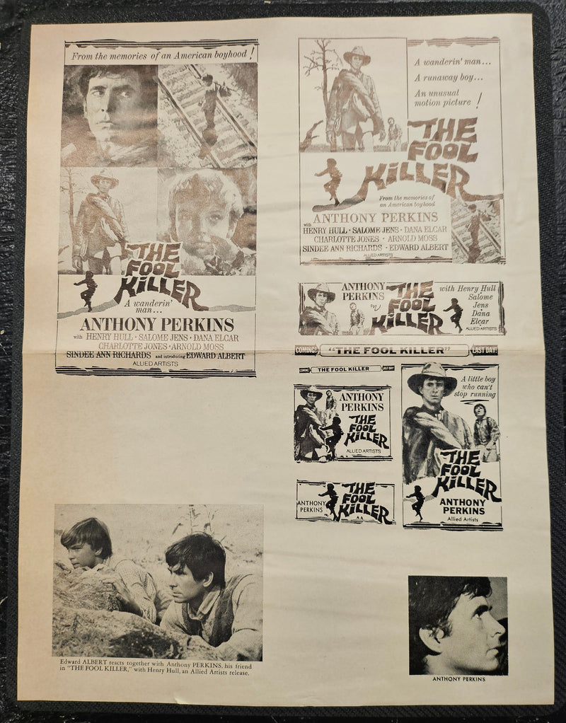 "The Fool Killer" Original Movie Ad Clip Art Print