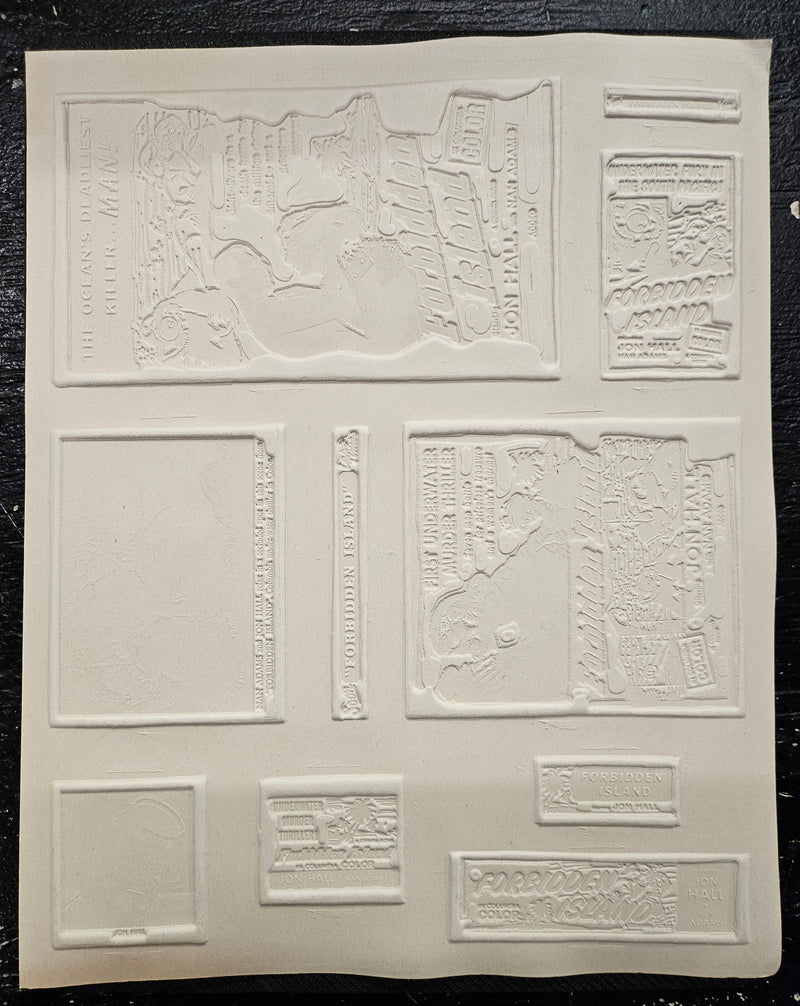 "Forbidden Island" Original Movie Ad Mat Mold and Ad Clip Art Print
