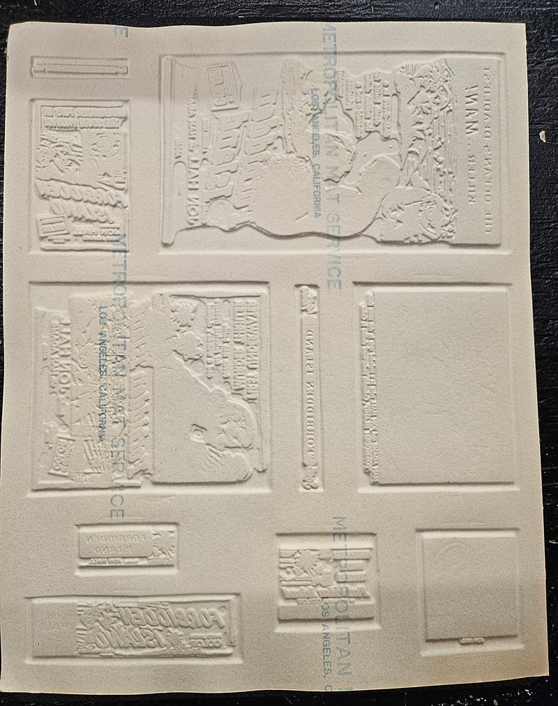 "Forbidden Island" Original Movie Ad Mat Mold and Ad Clip Art Print
