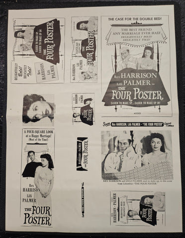 "The Four Poster" Original Movie Ad Clip Art Print
