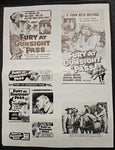 "Fury At Gunsight Pass" Original Movie Ad Clip Art Print