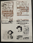 "The Gambler Wore A Gun" Original Movie Ad Clip Art Print