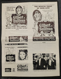 "Gilbert And Sullivan" Original Movie Ad Mat Mold and Ad Clip Art Print