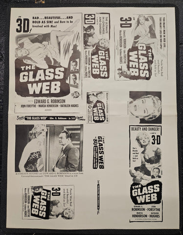 "The Glass Web" Original Movie Ad Clip Art Print