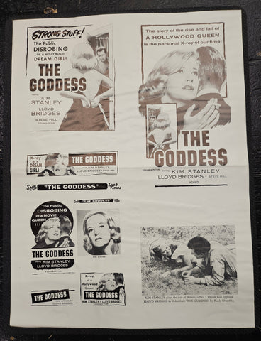 "The Goddess" Original Movie Ad Clip Art Print