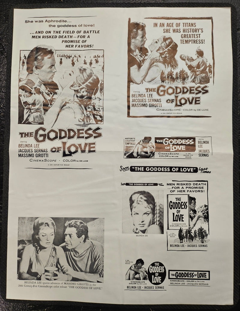 "The Goddess Of Love" Original Movie Ad Clip Art Print