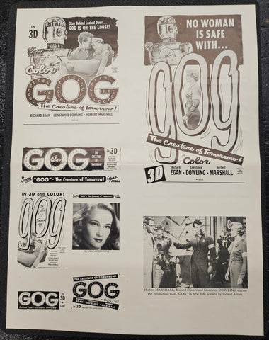 "Gog" Original Movie Ad Clip Art Print