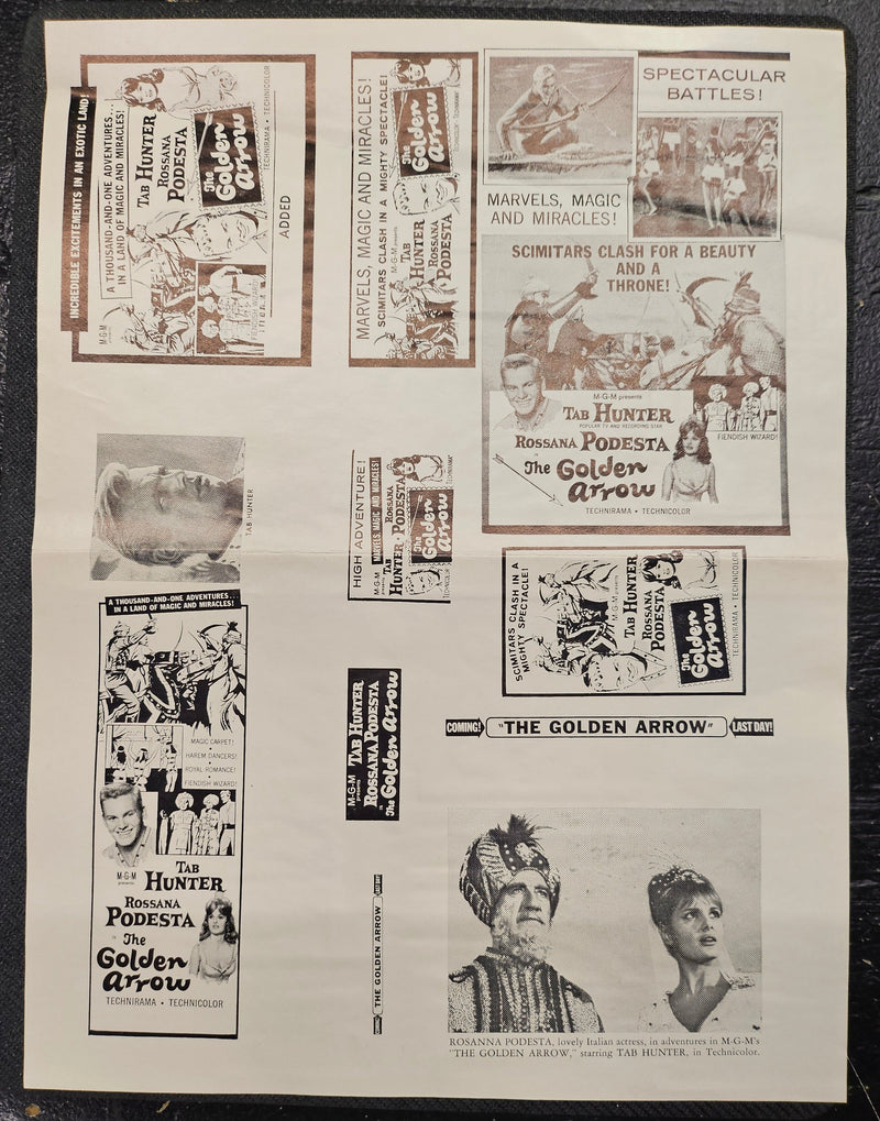 "The Golden Arrow" Original Movie Ad Clip Art Print
