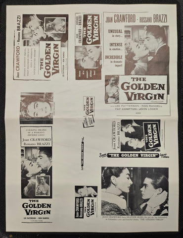 "The Golden Virgin (The Story Of Esther Costello)" Original Movie Ad Printer Plate and Ad Clip Art Print
