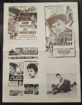 "Gun Battle At Monterey" Original Movie Ad Clip Art Print