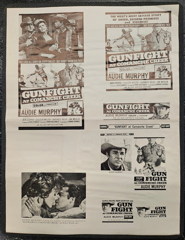 "Gunfight At Comanche Creek" Original Movie Ad Clip Art Print