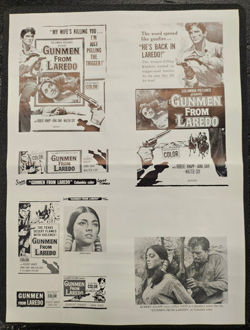 "Gunmen From Laredo" Original Movie Ad Clip Art Print