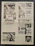 "Gunmen Of The Rio Grande" Original Movie Ad Clip Art Print