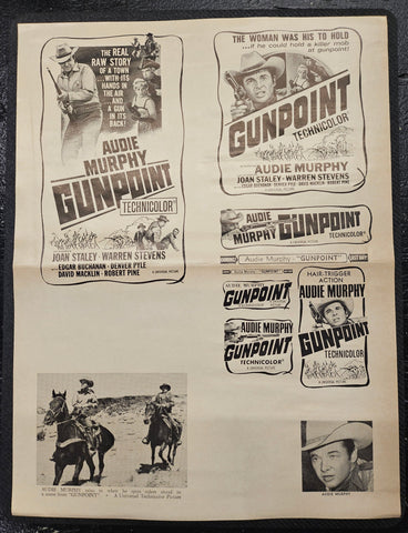 "Gunpoint" Original Movie Ad Clip Art Print