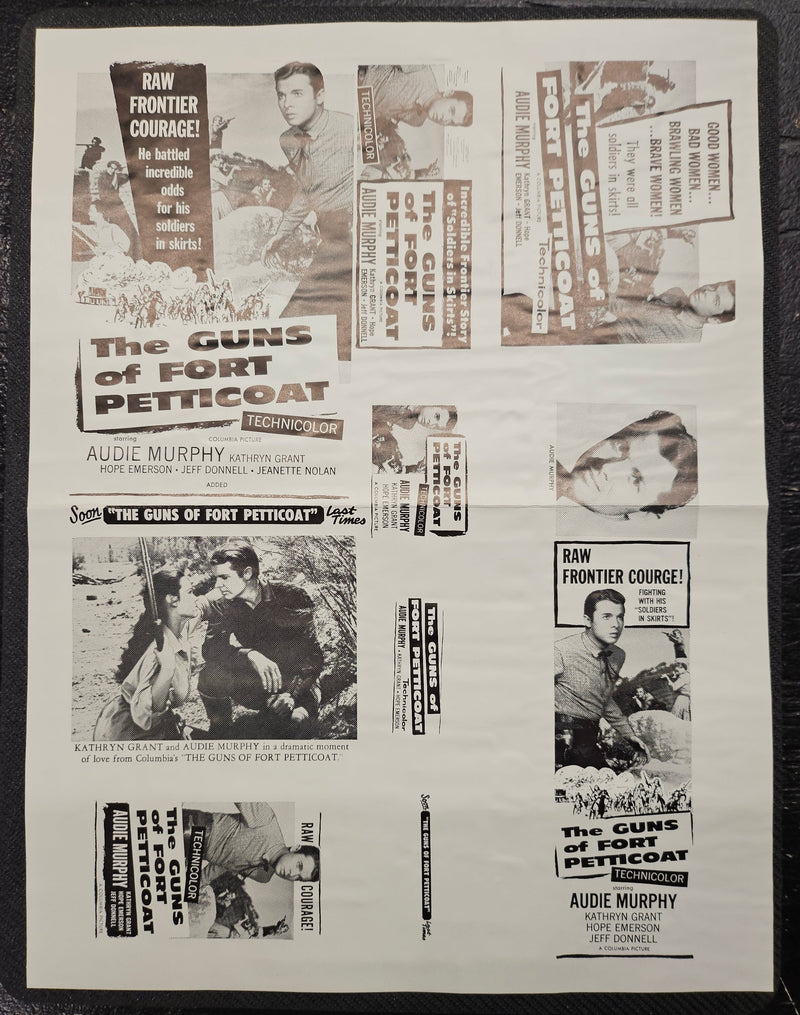 "The Guns Of Fort Petticoat" Original Movie Ad Clip Art Print