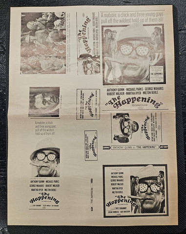 "The Happening" Original Movie Ad Printer Plate and Ad Clip Art Print