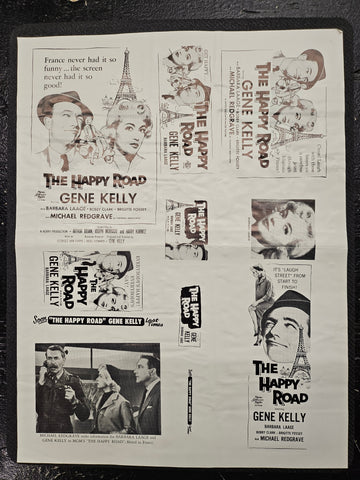 "The Happy Road" Original Movie Ad Clip Art Print