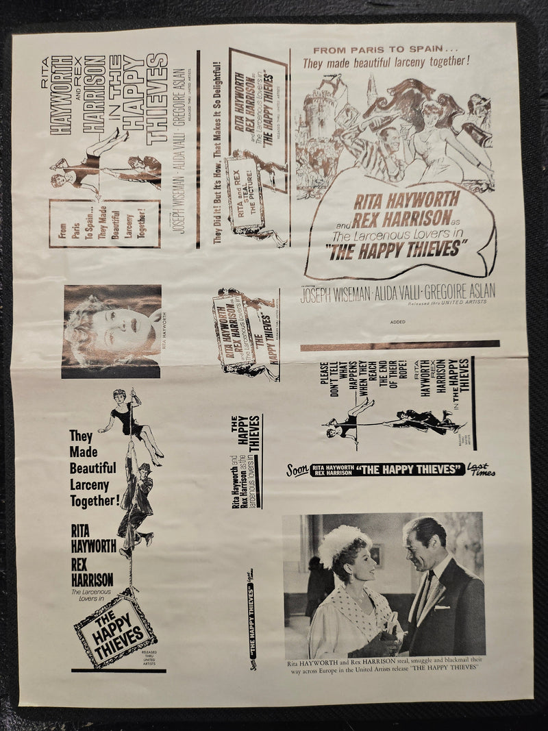 "The Happy Thieves" Original Movie Ad Clip Art Print