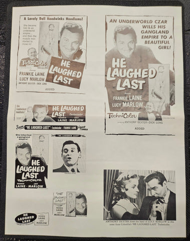 "He Laughed Last" Original Movie Ad Clip Art Print