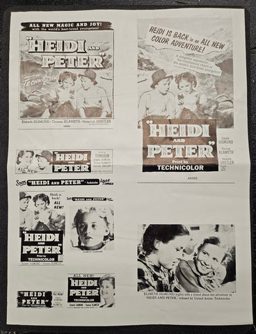 "Heidi And Peter" Original Movie Ad Clip Art Print