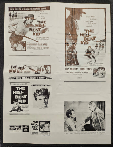 "The Hell Bent Kid (From Hell To Texas)" Original Movie Ad Clip Art Print