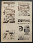 "Hercules, Samson And Ulysses" Original Movie Ad Printer Plate and Ad Clip Art Print