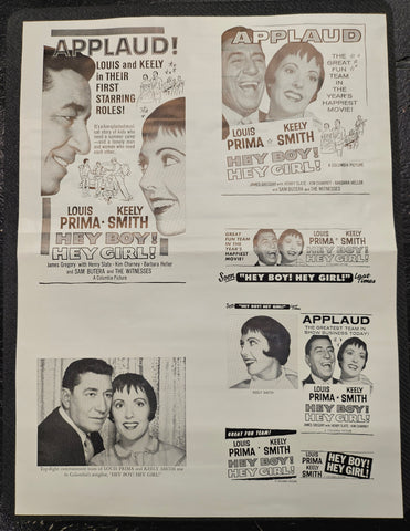 "Hey Boy! Hey Girl!" Original Movie Ad Printer Plate and Ad Clip Art Print