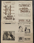 "Hide And Seek" Original Movie Ad Clip Art Print