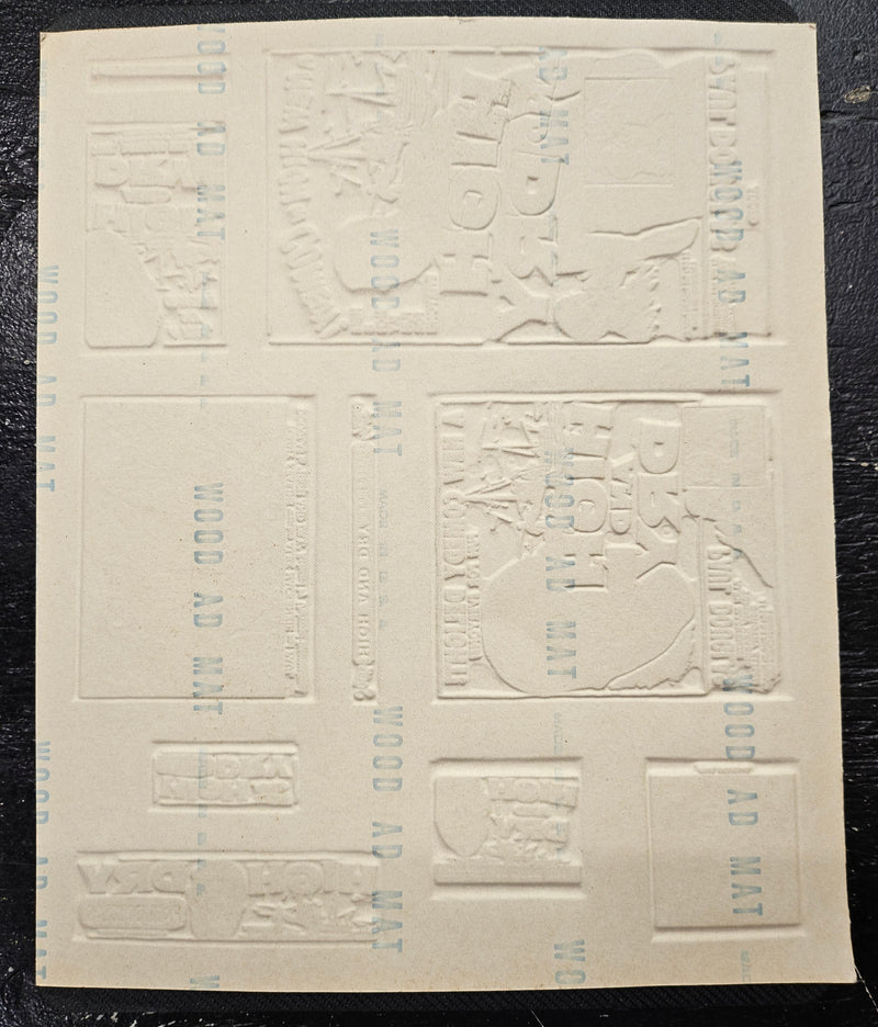"High And Dry" Original Movie Ad Printer Plate and Ad Clip Art Print