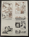 "The High Powered Rifle" Original Movie Ad Printer Plate and Ad Clip Art Print