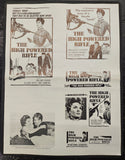 "The High Powered Rifle" Original Movie Ad Printer Plate and Ad Clip Art Print