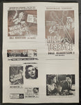 "High Terrace" Original Movie Ad Printer Plate and Ad Clip Art Print