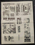 "Hot Blood (The Wild One)" Original Movie Ad Clip Art Print