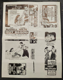 "Hot Blood" Original Movie Ad Mat Mold and Ad Clip Art Print