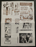 "The House Of The Seven Hawks" Original Movie Ad Mat Mold and Ad Clip Art Print