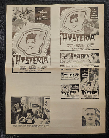 "Hysteria" Original Movie Ad Clip Art Print