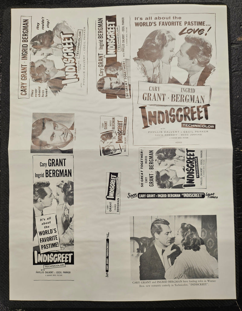 "Indiscreet" Original Movie Ad Clip Art Print