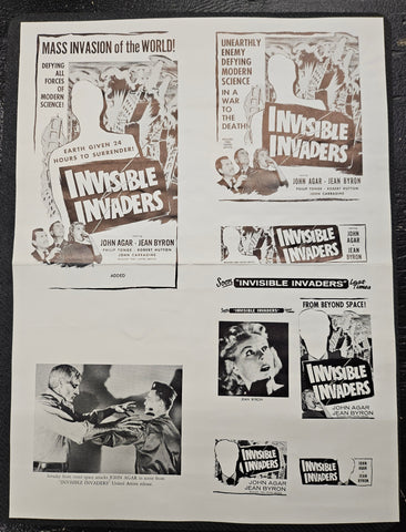 "Invisible Invaders" Original Movie Ad Clip Art Print