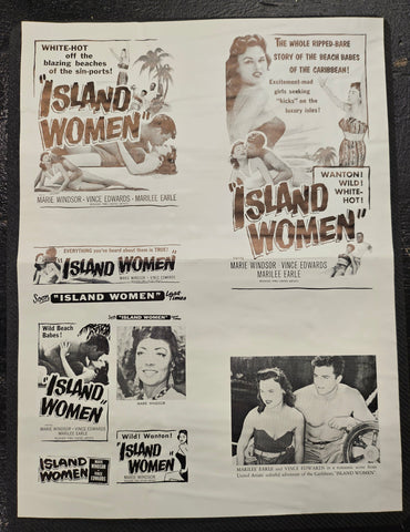 "Island Women" Original Movie Ad Clip Art Print