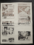 "I've Lived Before" Original Movie Ad Mat Mold and Ad Clip Art Print