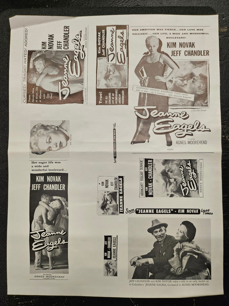"Jeanne Eagels" Original Movie Ad Clip Art Print