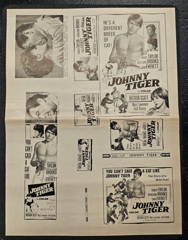 "Johnny Tiger" Original Movie Ad Clip Art Print