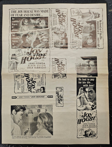 "Joy House" Original Movie Ad Clip Art Print