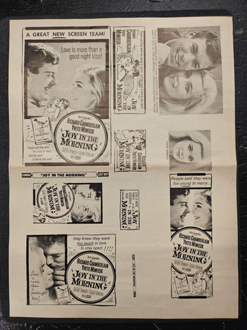 "Joy In The Morning" Original Movie Ad Clip Art Print
