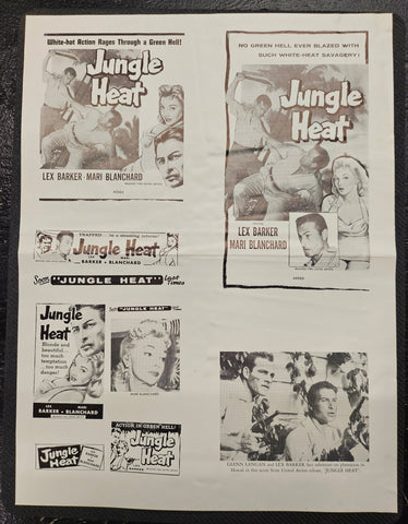 "Jungle Heat" Original Movie Ad Clip Art Print
