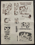 "The Key" Original Movie Ad Mat Mold and Ad Clip Art Print