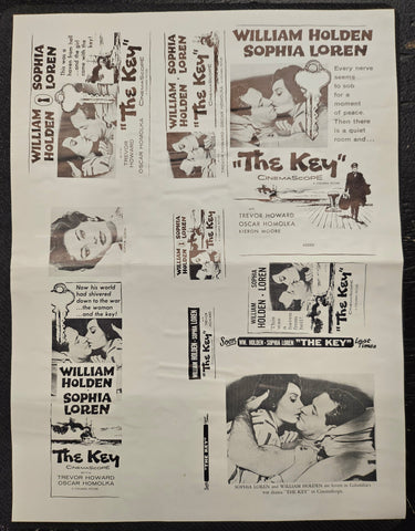 "The Key" Original Movie Ad Clip Art Print
