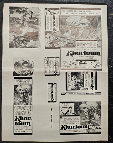 "Khartoum" Original Movie Ad Clip Art Print