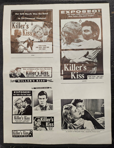 "Killer's Kiss" Original Movie Ad Clip Art Print