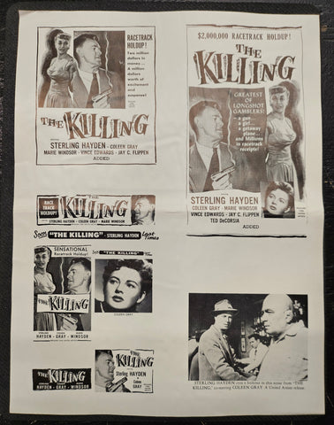 "The Killing" Original Movie Ad Mat Mold and Ad Clip Art Print